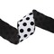 LaRibbons 4" - 2 1/2" Wired Ribbon | Glittered Dots w/ Black Backing | 10 Yard Roll